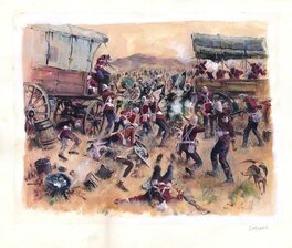 René Follet - René Follet | 1997 | Isandlwana - Illustration originale