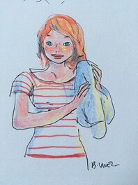 Bastien Vivès - Dans mes yeux - dos de couverture - Œuvre originale