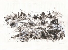 René Follet - René Follet | 1995 | La bataille à Little Bighorn - Œuvre originale