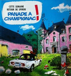 Couverture du Spirou n°1539, publiant les 1ères planches de "Panade à Champignac", octobre 1967. Couverture du Spirou n°1539, publiant les 1ères planches de "Panade à Champignac", octobre 1967.