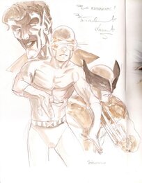 Dédicaces X-Men : Cyclope, Diablo, Wolverine (dans La Geste des Chevaliers Dragons, tome 6 Par-delà les montagnes)