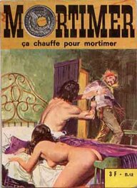 Mortimer 12 (1974) - Le visuel de couverture reprend la scène de la planche