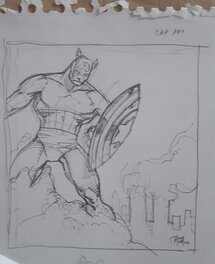 Caza - Captain America - Original art