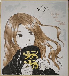Illustration originale - Portrait d’Anaël (Shikishi)