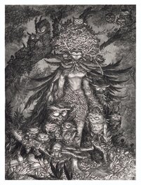 Stan - Stan Manoukian - Quand le hibou chante, la nuit est Silence - Illustration originale