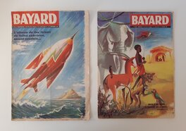 Le magazine Bayard a également prépublié cette aventure. La planche 40 se trouve dans le numéro 235 spécial Noël 1960. Deux semaines plus tôt, le numéro 233 y avait même consacré sa couverture. Le magazine Bayard a également prépublié cette aventure. La planche 40 se trouve dans le numéro 235 spécial Noël 1960. Deux semaines plus tôt, le numéro 233 y avait même consacré sa couverture.