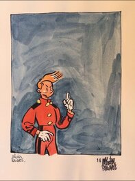 Olivier Schwartz - Dessin original de Spirou par Olivier Schwartz - Illustration originale