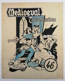 Giovanni Belli - Illustration originale "Medioeval Travasissimo" - Original Cover