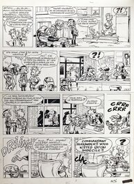 Spirou et Fantasio - Planche originale