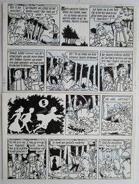 Paul Geerts - Suske en Wiske - 156 - De beminde Barabas - Planche originale