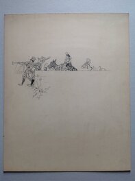 La Planche Originale au format entier de 30 X 37,5 Cm ,...A Recadrer a L'encadrement par un Professionnel