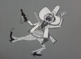 Eddy Ryssack - Western 2/3 - Original Illustration