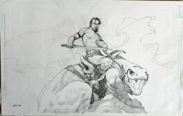 Esad Ribic - Dessin de promo pour John carter warlord of mars - Original art