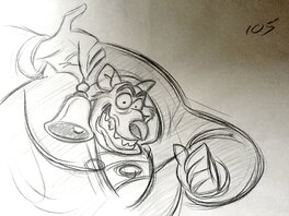 Glen Keane - Ratigan - Planche originale