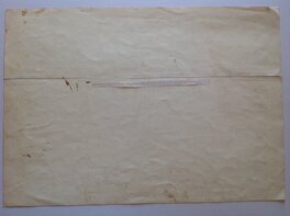 La Verso de la Planche originale au format entier : 42 X 59 Cm avec un petit bandeau d'indication en anglais La Verso de la Planche originale au format entier : 42 X 59 Cm avec un petit bandeau d'indication en anglais