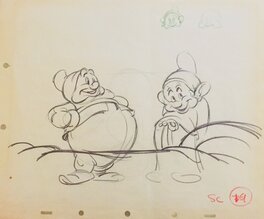 Walt Disney - Blanche neige - Planche originale