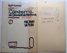 Le Verso avec son Calque annonçant les 2 Publications , en Roman et en BD . Le Verso avec son Calque annonçant les 2 Publications , en Roman et en BD .