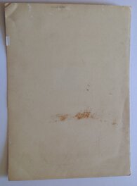 Le Verso de La Planche originale au format entier : 36 X 50 Cm sur Carton épais