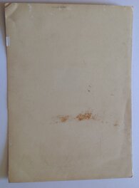 Le Verso de La Planche originale au format entier : 36 X 50 Cm sur Carton épais Le Verso de La Planche originale au format entier : 36 X 50 Cm sur Carton épais