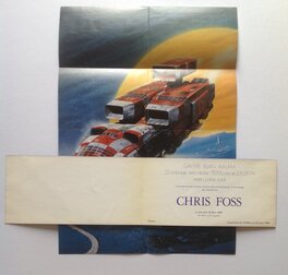 Les 2 Cartons d'invitations Expo Chris FOSS Ouvert....