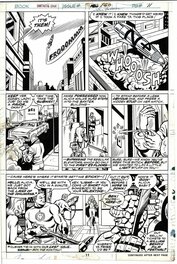 John Buscema - FANTASTIC FOUR - FULL TEAM Ben Susan Johnny Alicia Reed - Planche originale