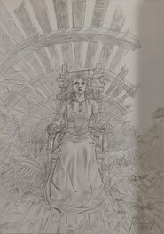 Jérémy - Croquis préparatoire pour la couverture du tirage de tête du tome 4 de Barracuda - Original art