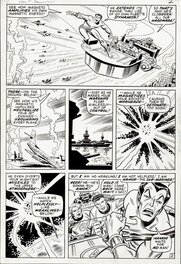 John Romita - Fantastic Four - Reed Ben Johnny & Namor - Planche originale