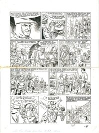 Fred & Liliane Funcken - Charles Martel Page 4 - Planche originale