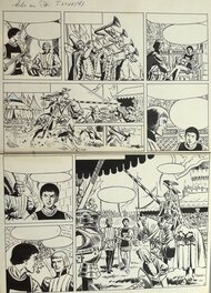 Fred & Liliane Funcken - Le Chevalier Blanc - Echec au Roi Page 6 - Planche originale