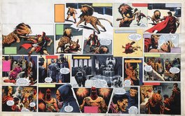 Luis BERMEJO : HEROS the Spartan double planche en couleur directe parue dans Eagle 1964 - Vol 15 - No 45 du 07/11/1964