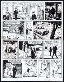 Maurice Tillieux - Gil JOURDAN Le grand souffle Planche 15 - Planche originale