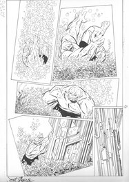 John Byrne - Trio #3 page 8 - Rock falls! - Planche originale