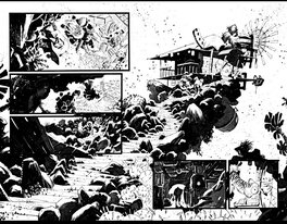 Matteo Scalera - Black Science Issue 17 pages 04-05 - Planche originale