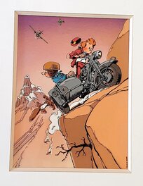 Stuf - 1994 - Spirou et Fantasio - mise en couleur affiche demons et merveilles - Original art