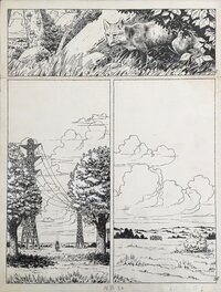 Claude Auclair - Simon du Fleuve - Les Pèlerins - planche 1 - Planche originale