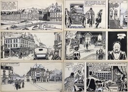 Michel Duveaux - Duveaux, J'avais rêvé voir LA ROCHELLE, diptyque planches n°1 et 2, 1975. - Planche originale