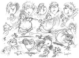 Originale au crayon de Philippe Luguy Originale au crayon de Philippe Luguy