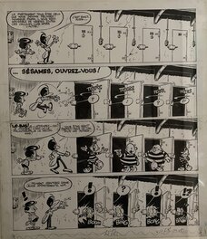 Greg - Les As - Le Roi de l'Evasion Page 36 - Planche originale