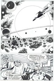 Jean-Yves Mitton - Mitton, Mikros#4, Rush sur la Ruche, planche n°9, Mustang#57, 1980. - Planche originale