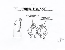 Jean-Marc van Tol - 2008 - Fokke en Sukke (Illustration - Dutch KV) - Illustration originale