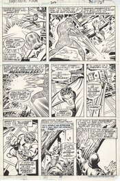 John Buscema - Fantastic Four - Mister Fantastic, Invisible Girl, Human Torch, Iron Man & Quasimodo - Illustration originale