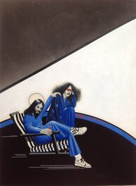 Keleck - Keleck Kelek Homme Femme Blue Un Martien nommé jésus... Couverture Originale Titres SF 38 Philip José Farmer de 1981 - Couverture originale