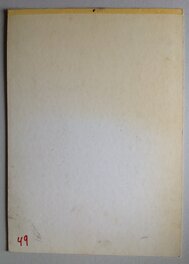 Le Verso de La Couverture Originale au Format entier de 43 X 30,5 Cm avec le Numéro 49