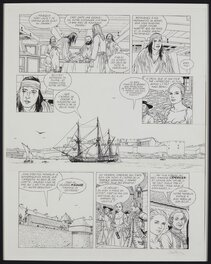 Patrice Pellerin - L'epervier - Corsaire du Roy - Planche 21 - Planche originale