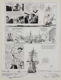 Planche originale - L'epervier - Corsaire du Roy - Planche 33