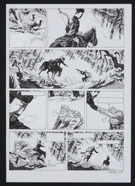 Vincent Perriot - Taiga rouge - Planche originale