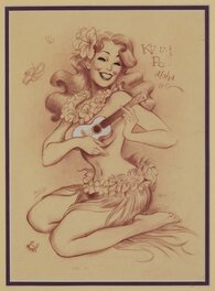 Maly Siri - Pin up - Original Illustration