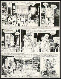 William Vance - 1990 - William Vance - XIII (La Nuit du 3 août) - Planche originale