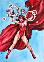 Tanya Manziuk - La sorcière rouge - Original Illustration