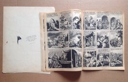 Le Dos de L'Original avec Tampon ,et Les pages de la BD de Novembre 1948 Le Dos de L'Original avec Tampon ,et Les pages de la BD de Novembre 1948